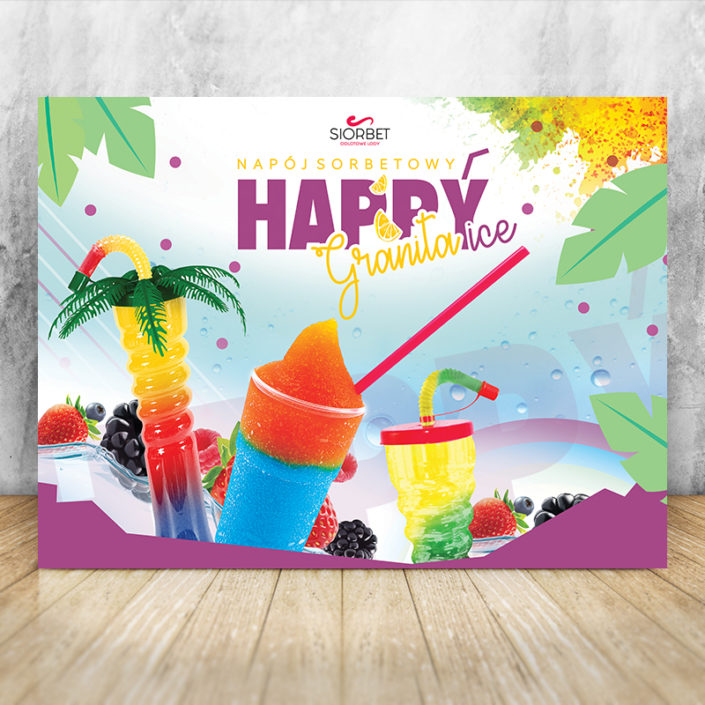baner granita sorbet slushy happyice siorbet
