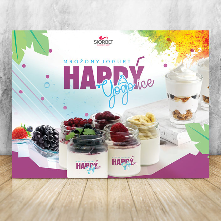 baner mrożony jogurt happyice siorbet