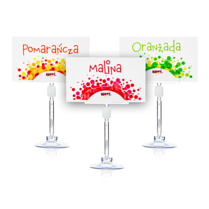 smakówki ze stojakiem granita slush sorbet HAPPYice smakówki ze stojakiem do granitora granity slushy HAPPYice siorbet